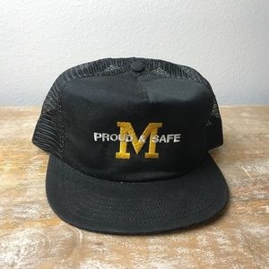 Vintage Caterpillar Proud & Safe Snapback Hat